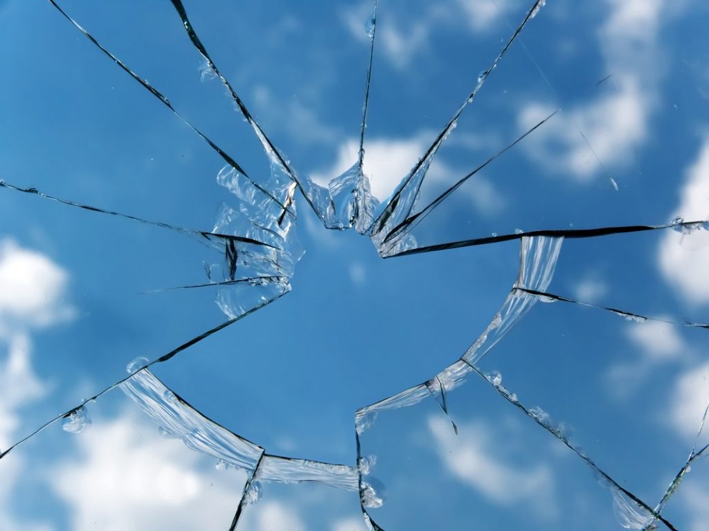 glass broken window